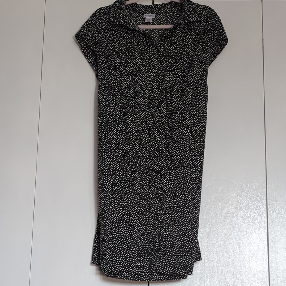 Motherhood Maternity Black and White Polka Dot Dress